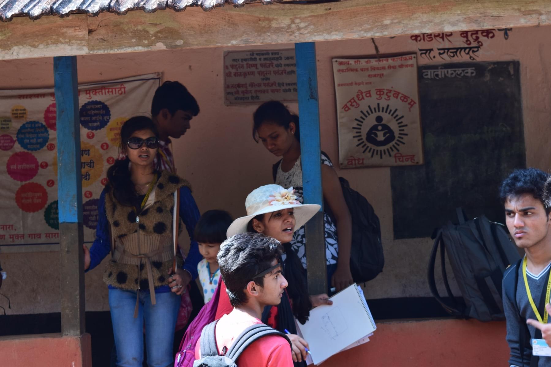 Anantrao Pawar College of Architecture Pune Village settlement study at Adivare photo 2